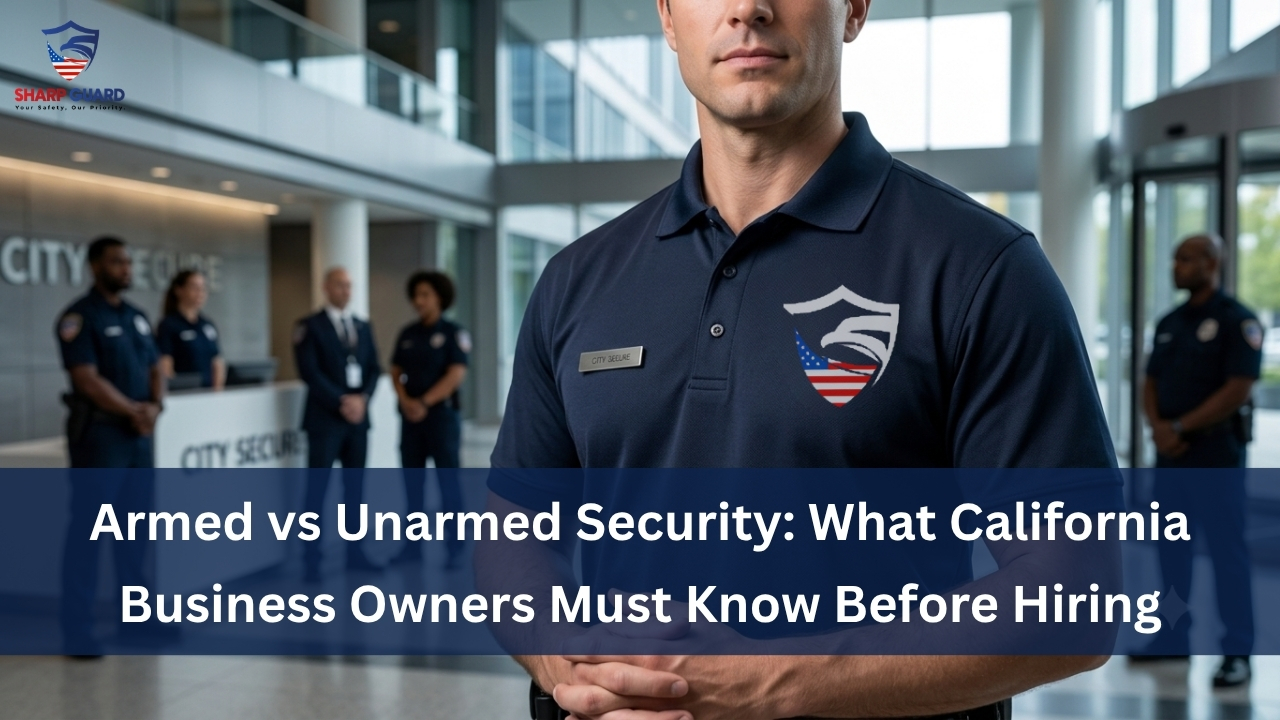 Armed vs Unarmed Security: What California Business Owners Must Know Before Hiring