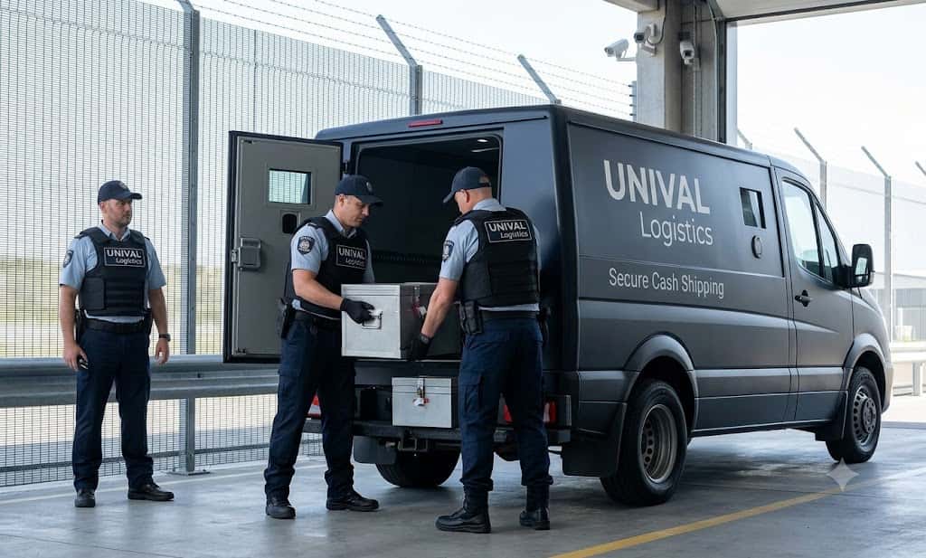 Cash shipping rules and secure currency transportation guidance from UNIVAL Logistics.