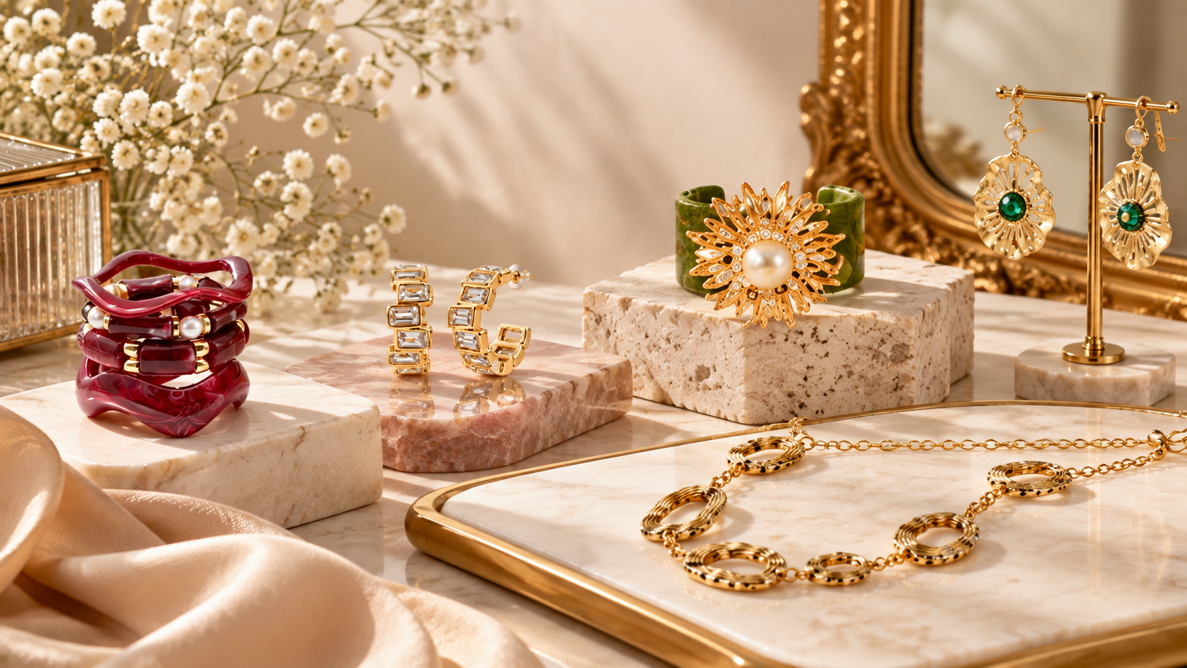 layered necklaces